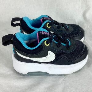 Nike Air Max Motif Toddler Shoes Size 4C  DH9390 006 Black Blue Lightning